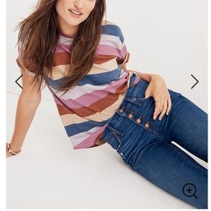 9” High Riser Skinny Skinny Crop, sz 27